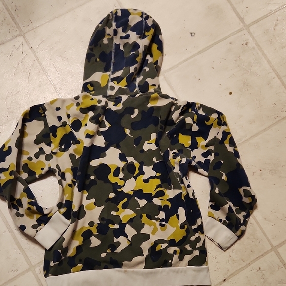 Adidas Kids Camo Hoodie - Green and Yellow - Picture 3 of 3